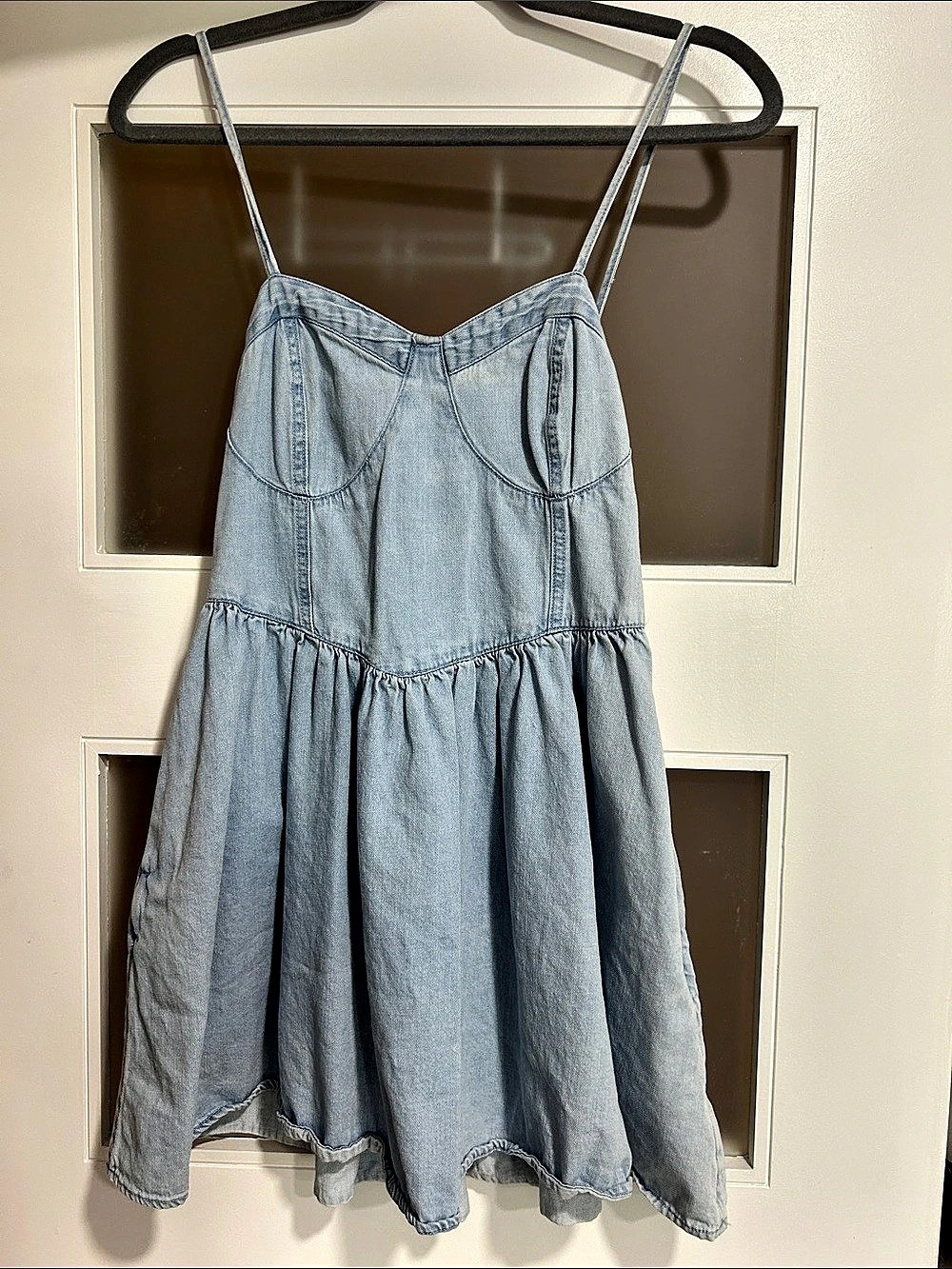 American Eagle Denim Mini Dress Size Medium Like New